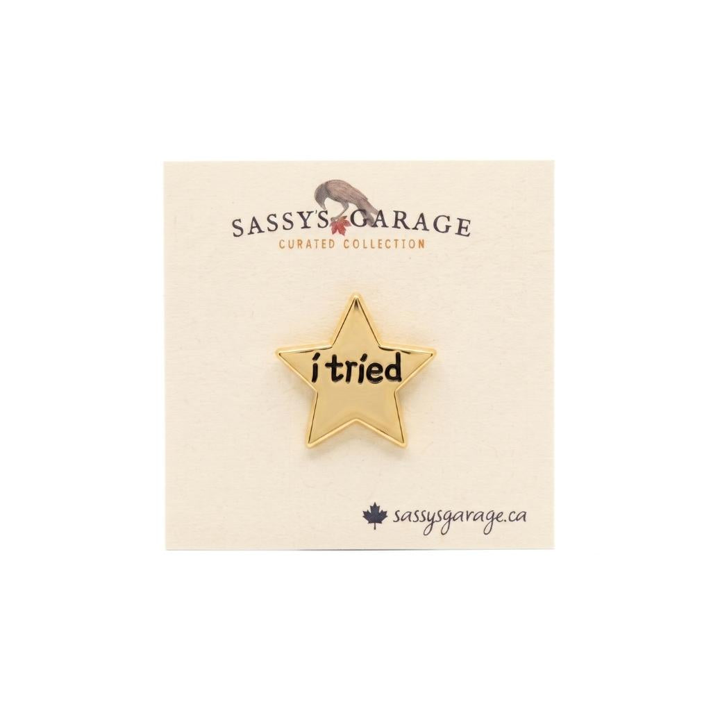 I Tried (Gold Star) | Collectible Pin