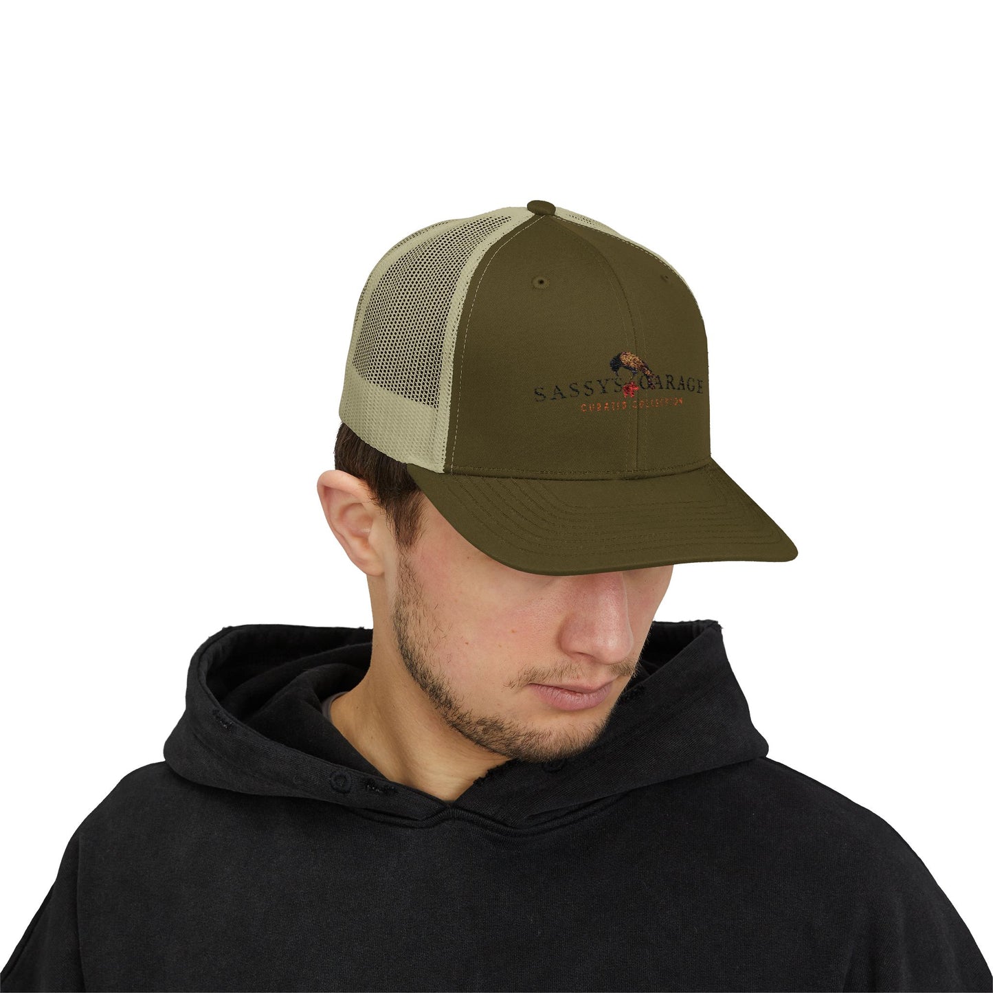 Sassy's Garage Snapback Trucker Cap | Casual Style Hat for Everyday Wear, Outdoor Adventures, Fun Fashion Statement