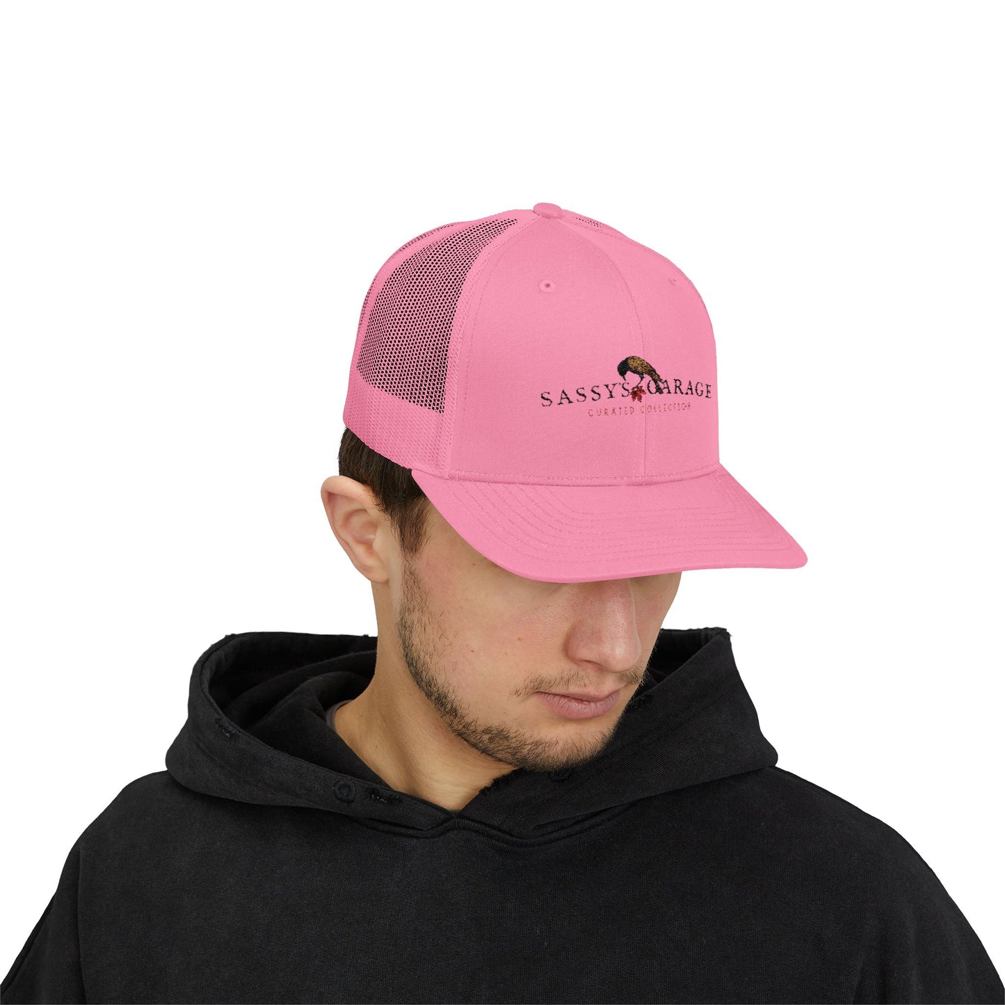 Sassy's Garage Snapback Trucker Cap | Casual Style Hat for Everyday Wear, Outdoor Adventures, Fun Fashion Statement