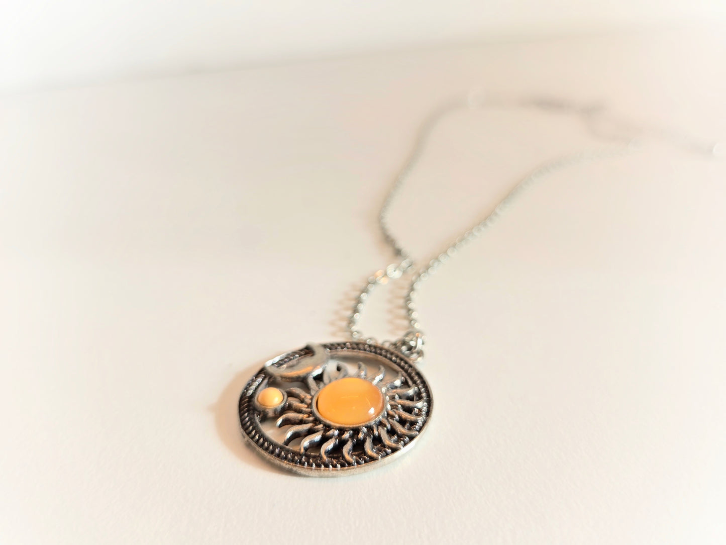 Boho Sun & Moon Necklace