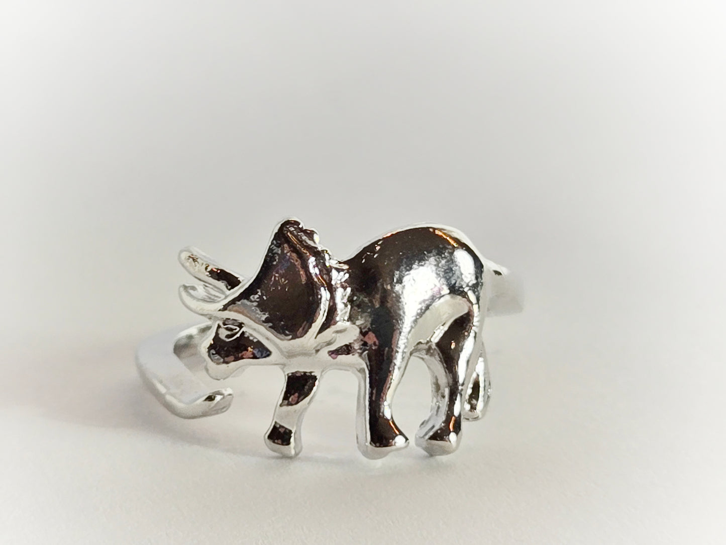 Dinosaur Ring | Triceratops (Size 5/Adjustable)