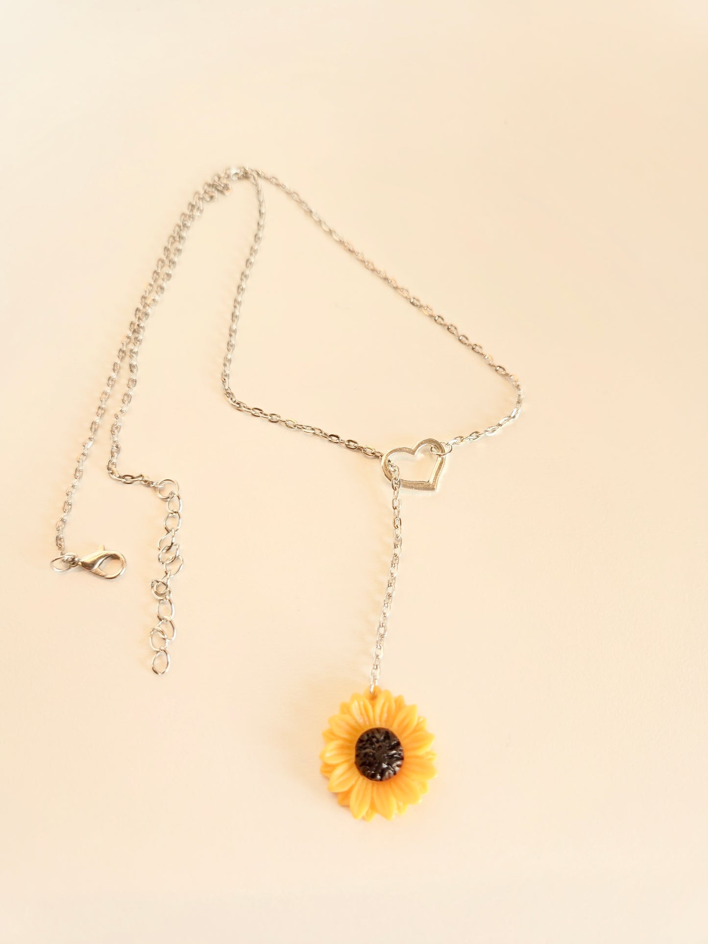 Sunflower Love Lariat Necklace