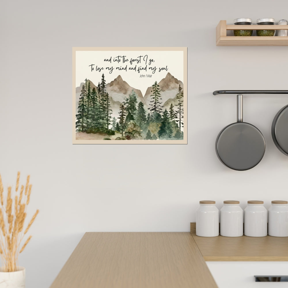 And Into the Forest I Go | Canvas Art Print