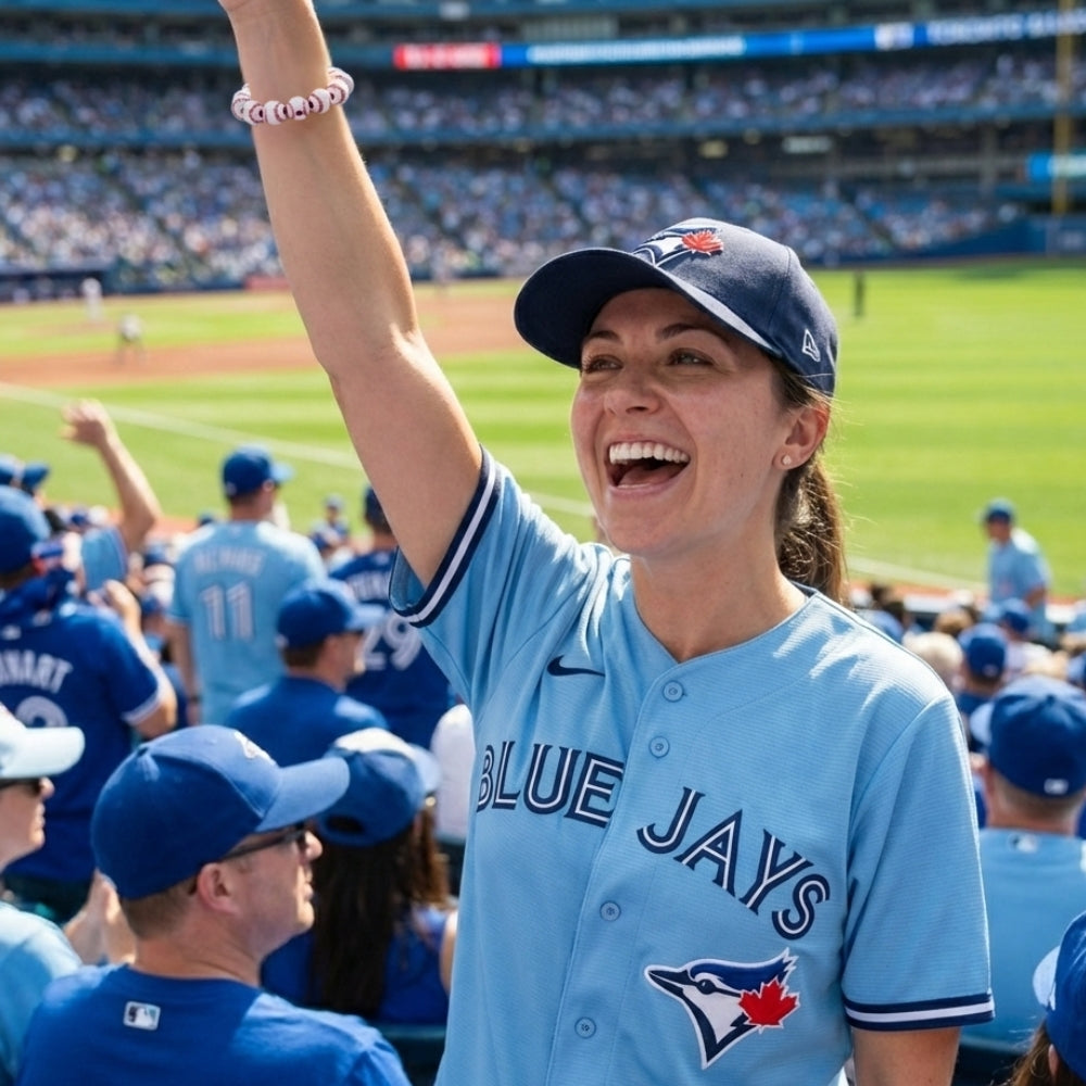 Bracelet extensible perlé pour les amateurs de baseball