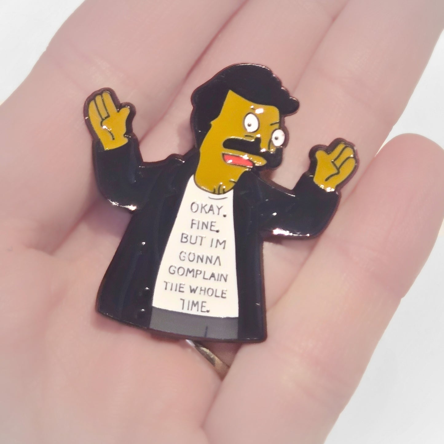 Bob's Burgers | "OK Fine But I'm Gonna Complain the Whole Time" | Collectible Pin