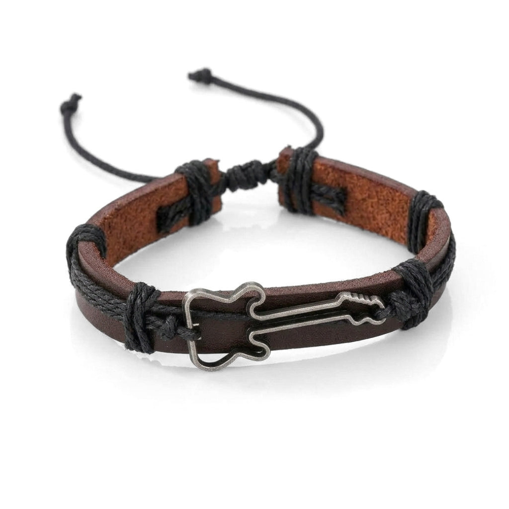 Brown Leather Guitar | Bracelet