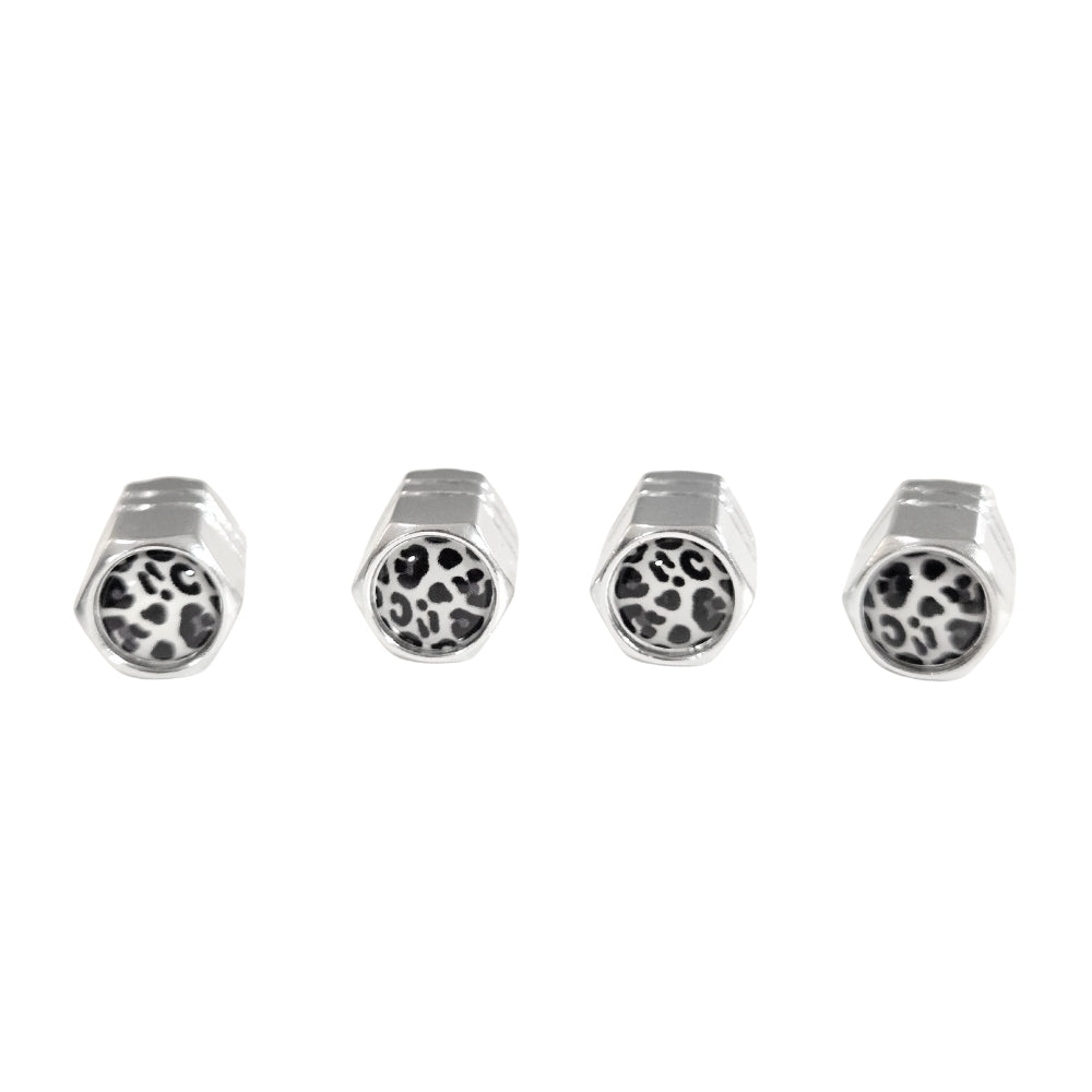 Cow Print Valve Stem Caps (2 Sets)
