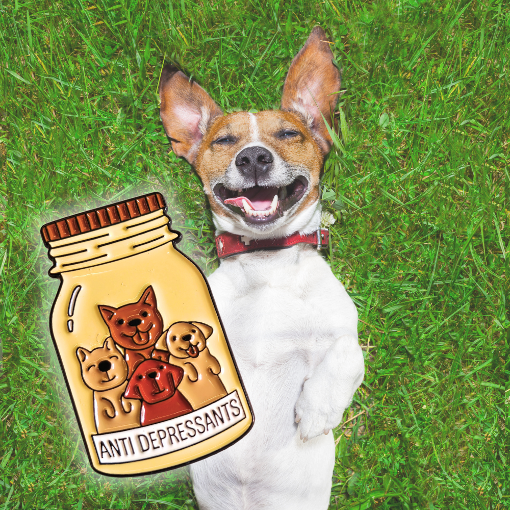 Dog Anti-Depressants | Collectible Pin