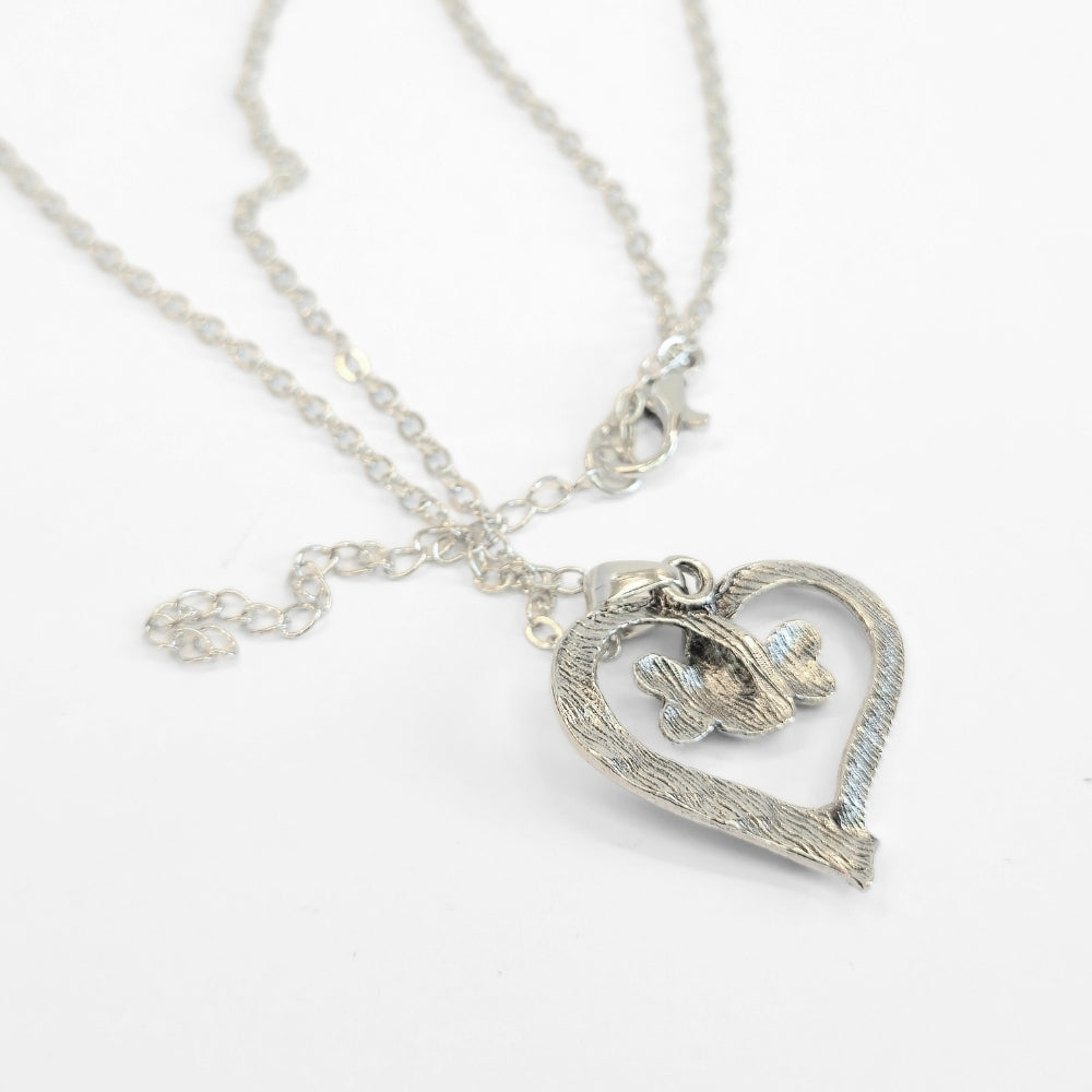 Heart & Bone Necklace