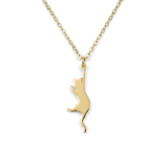 Hang In There Kitty Pendant | Necklace