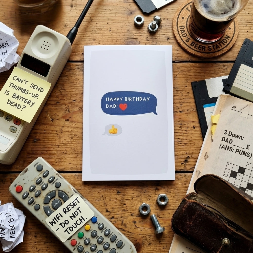Happy Birthday Dad Text | Greeting Card