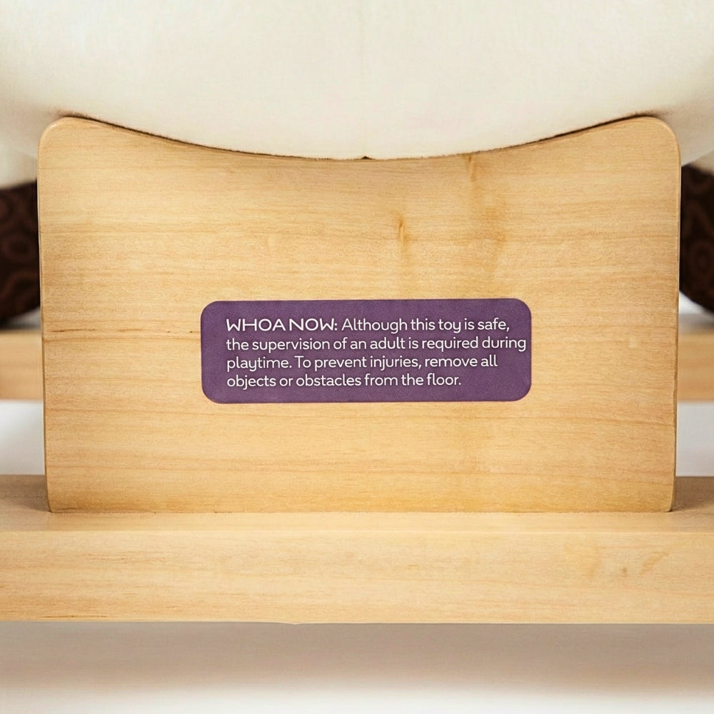 Hardwood & Plush Rocking Horse