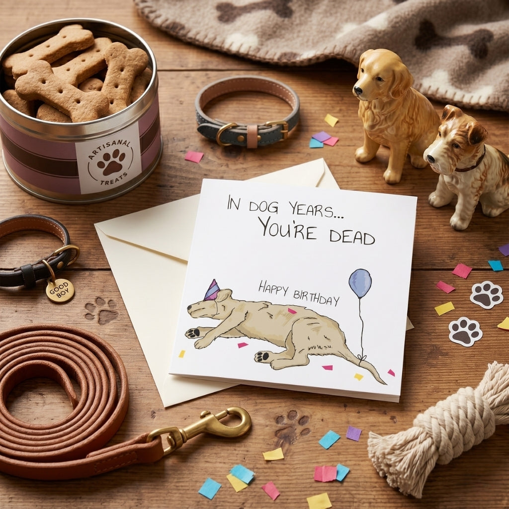 In Dog Years You're Dead | Greeting Card