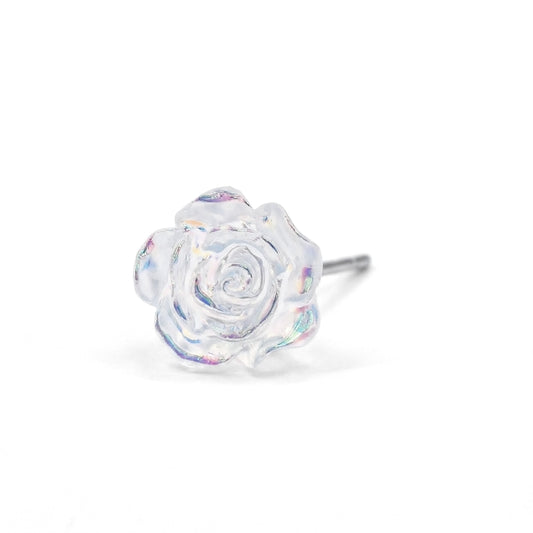 Iridescent Rose Studs | Earrings