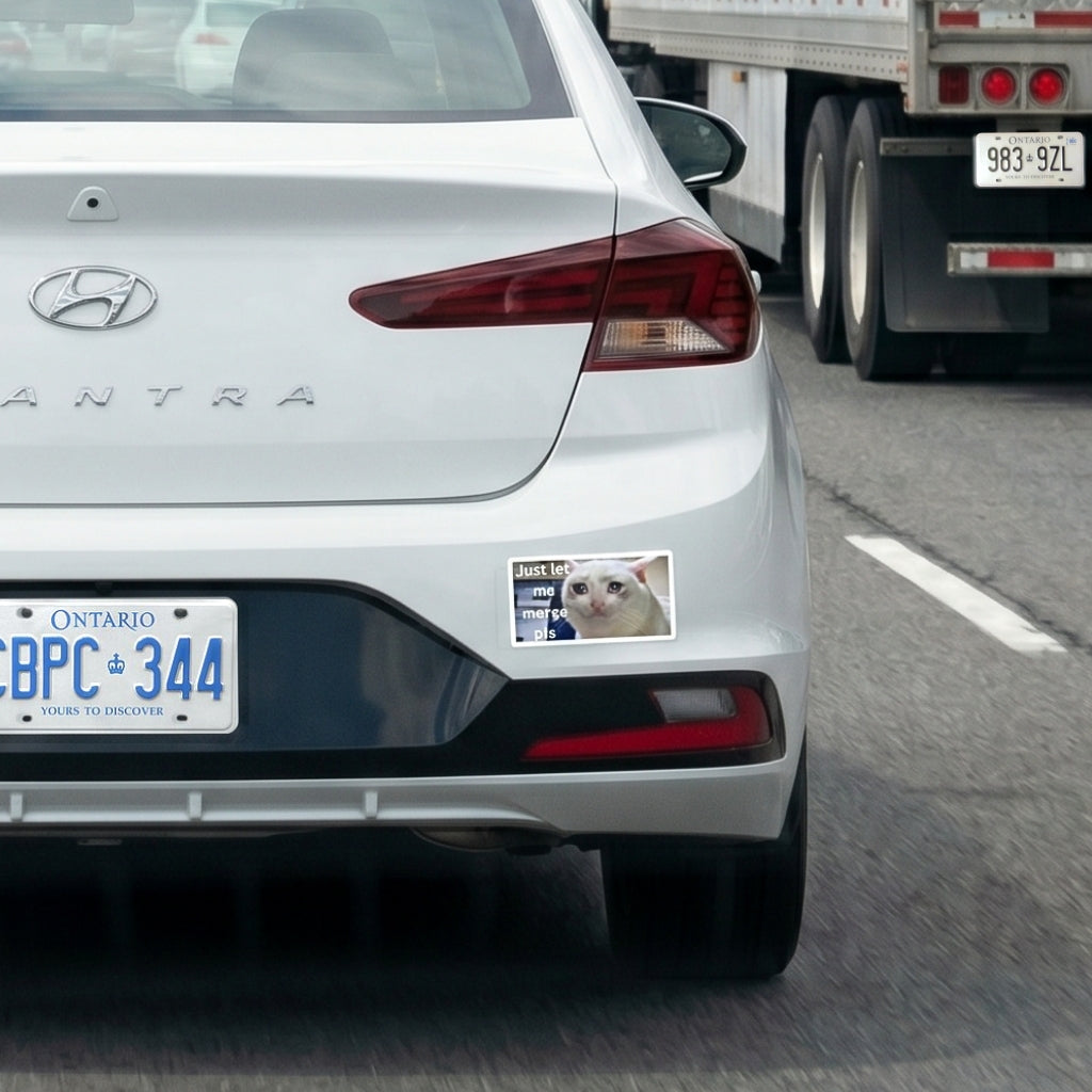 Just Let Me Merge Pls | Vinyl Sticker