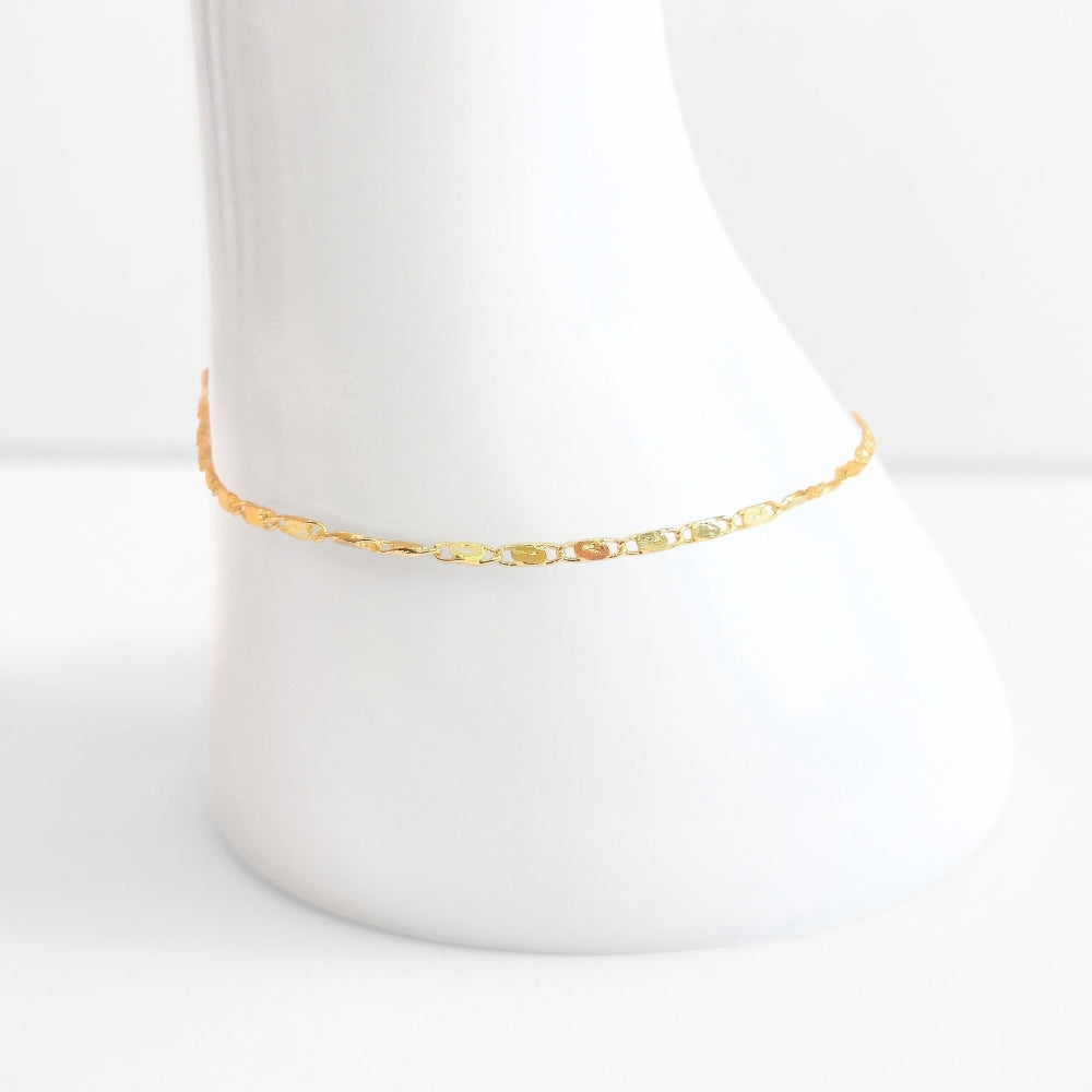 Minimalist Gold Chain Anklet
