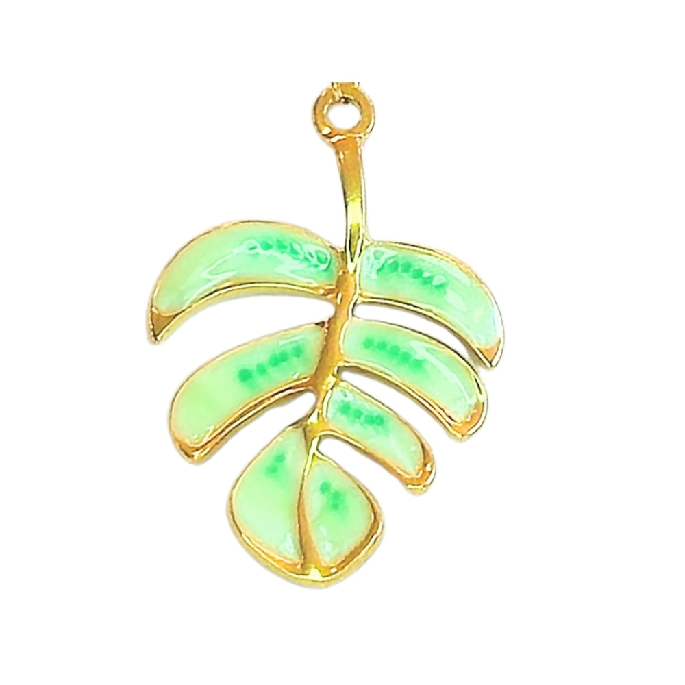 Monstera Leaf Pendant Necklace