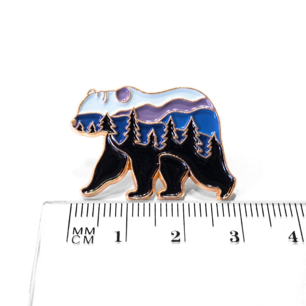Mountain Forest Bear Silhouette | Collectible Pin