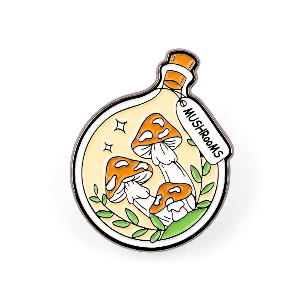Mushrooms in a Bottle | Collectible Pin