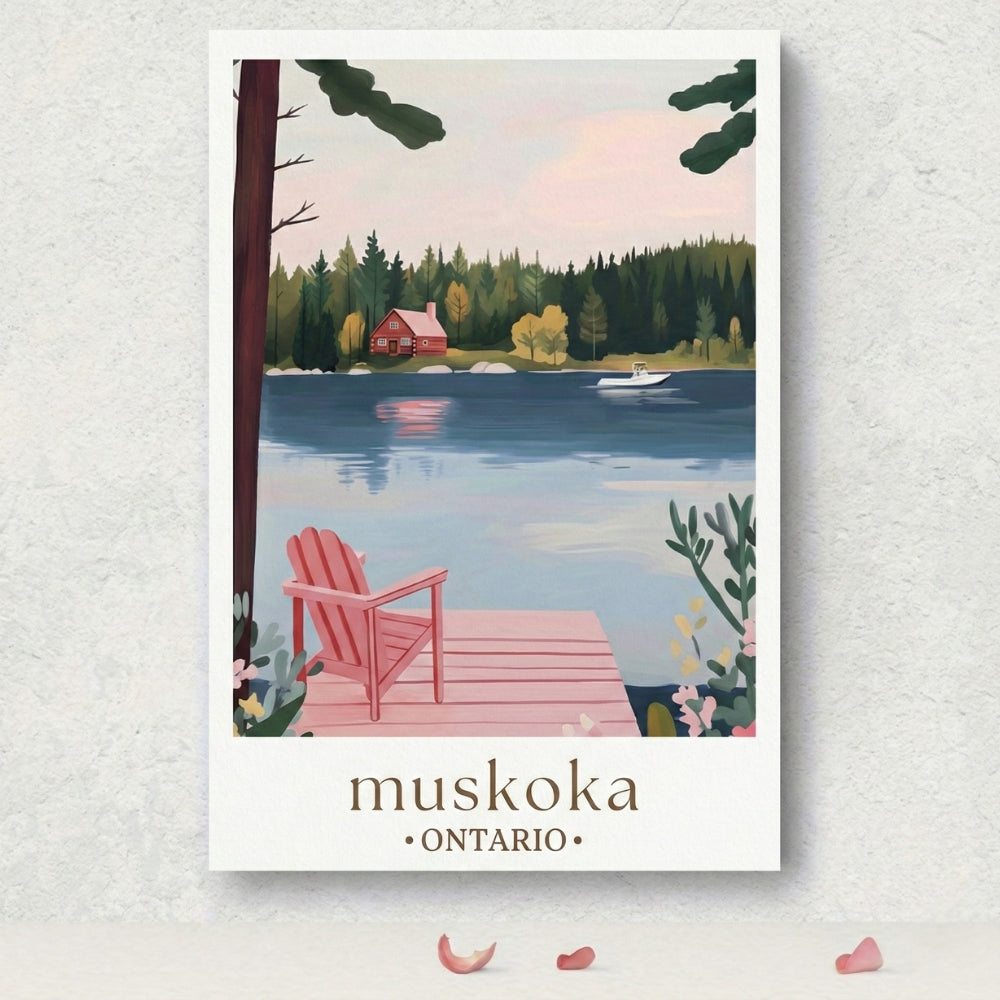 Muskoka in Pastel | Canvas Art Print