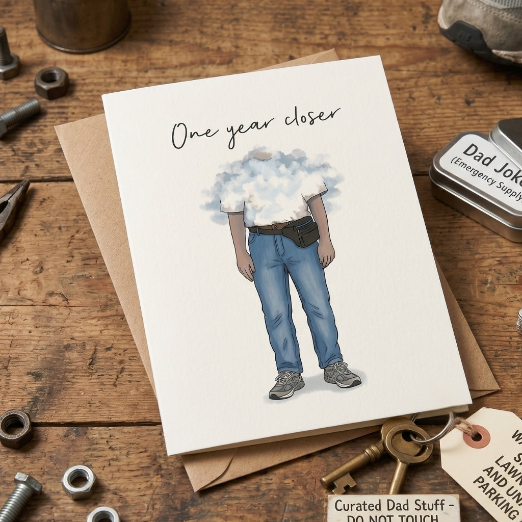 One Year Closer (Man Birthday) | Greeting Card
