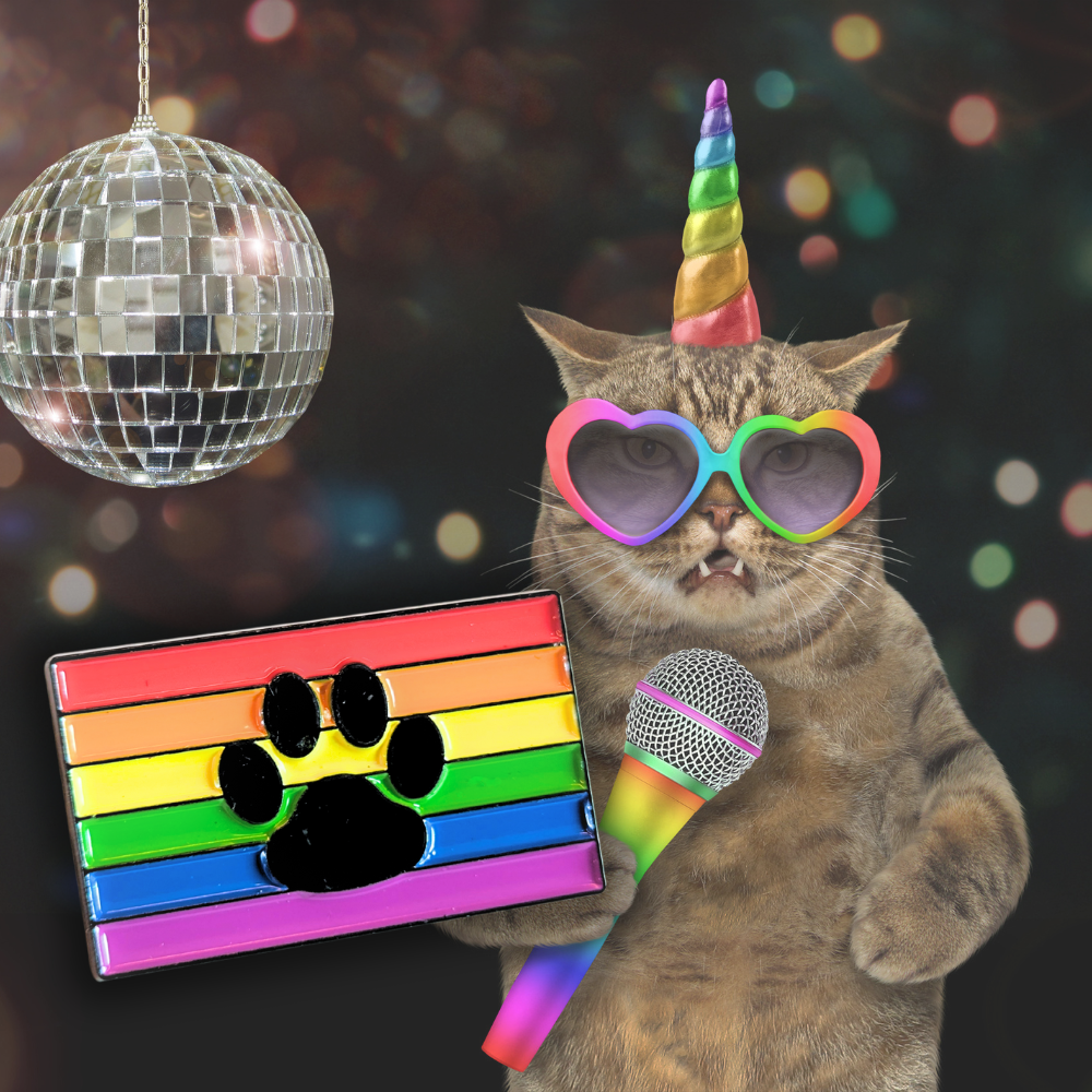 Paw Print Rainbow Flag | Collectible Pin