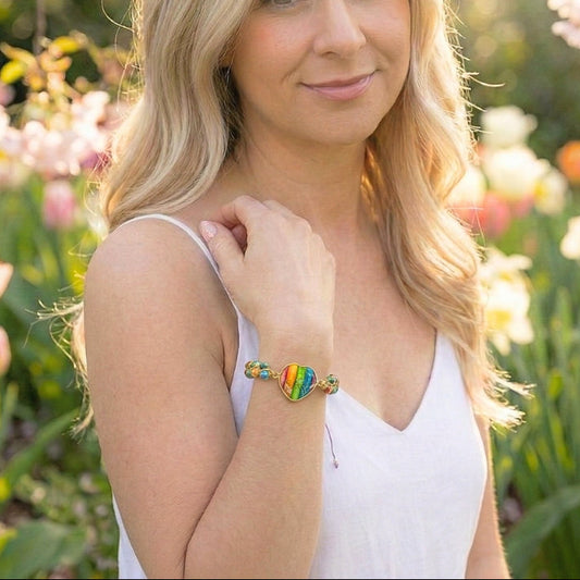 Rainbow Chakra Stone | Bracelet