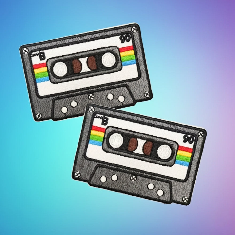 Retro Cassette Tape | Embroidered Patch