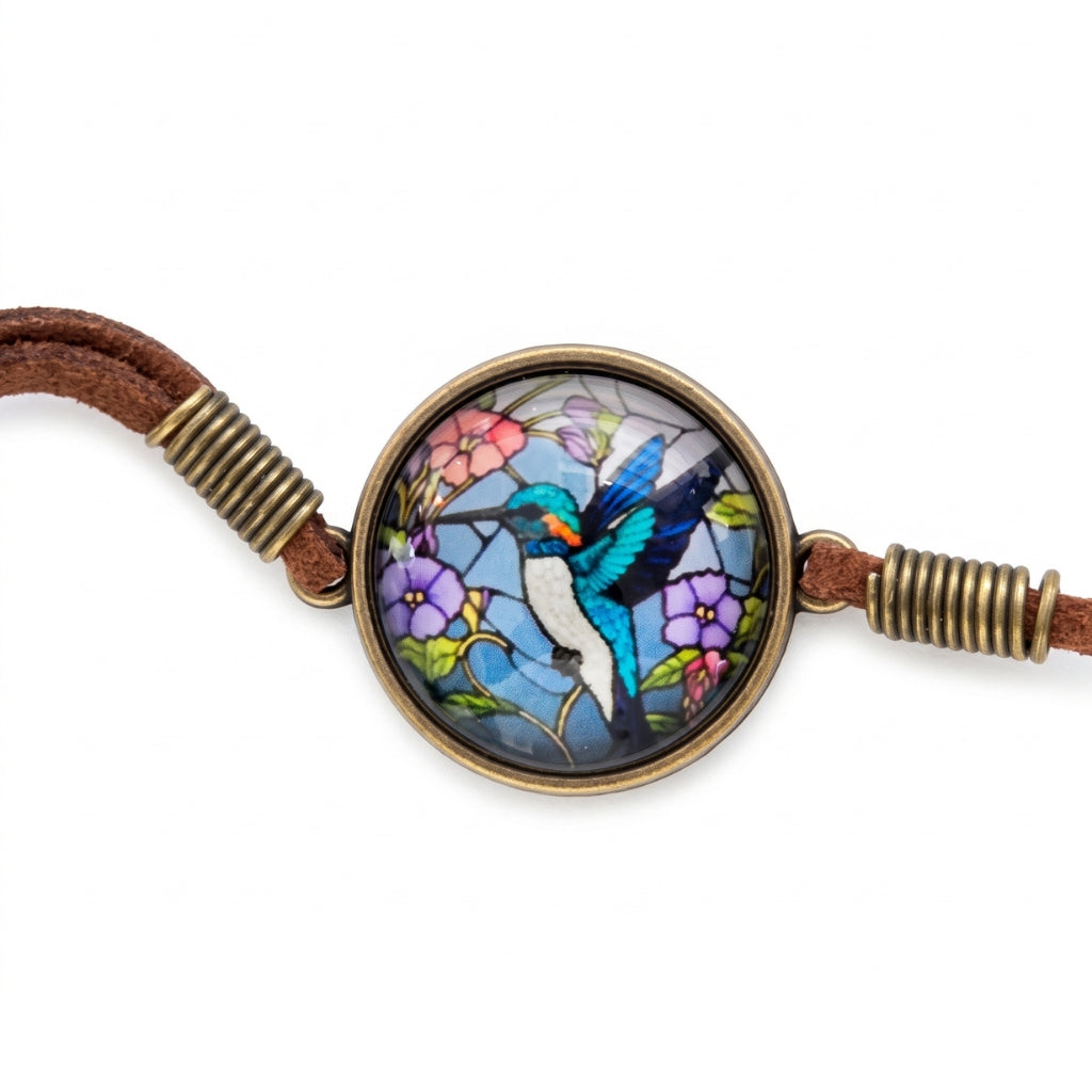 Stained Glass Hummingbird | Bracelet