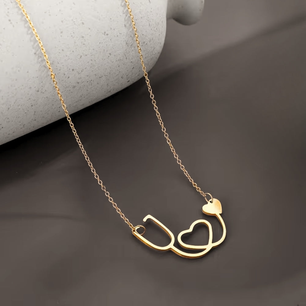 Stéthoscope Silhouette | Collier