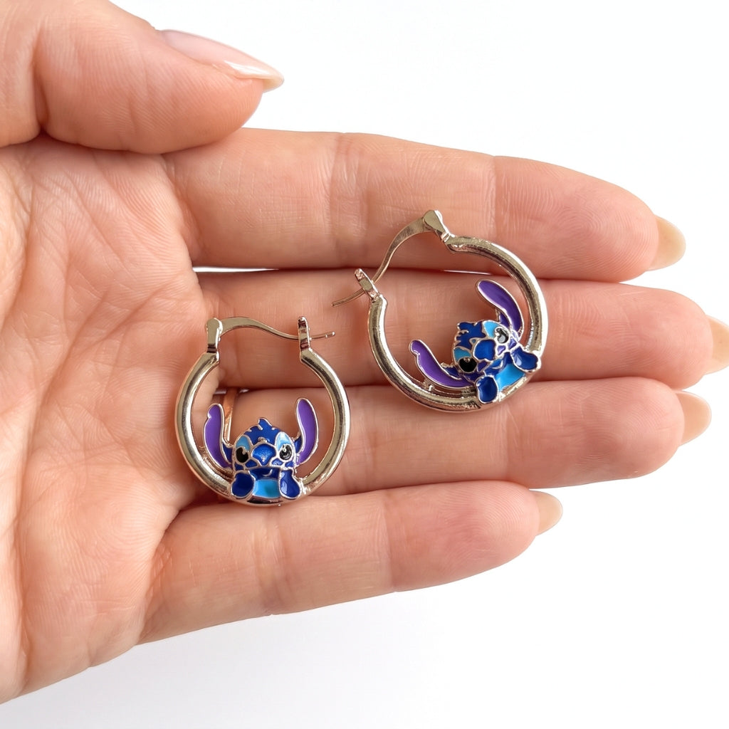 Silver Stitch Hoops | Earrings