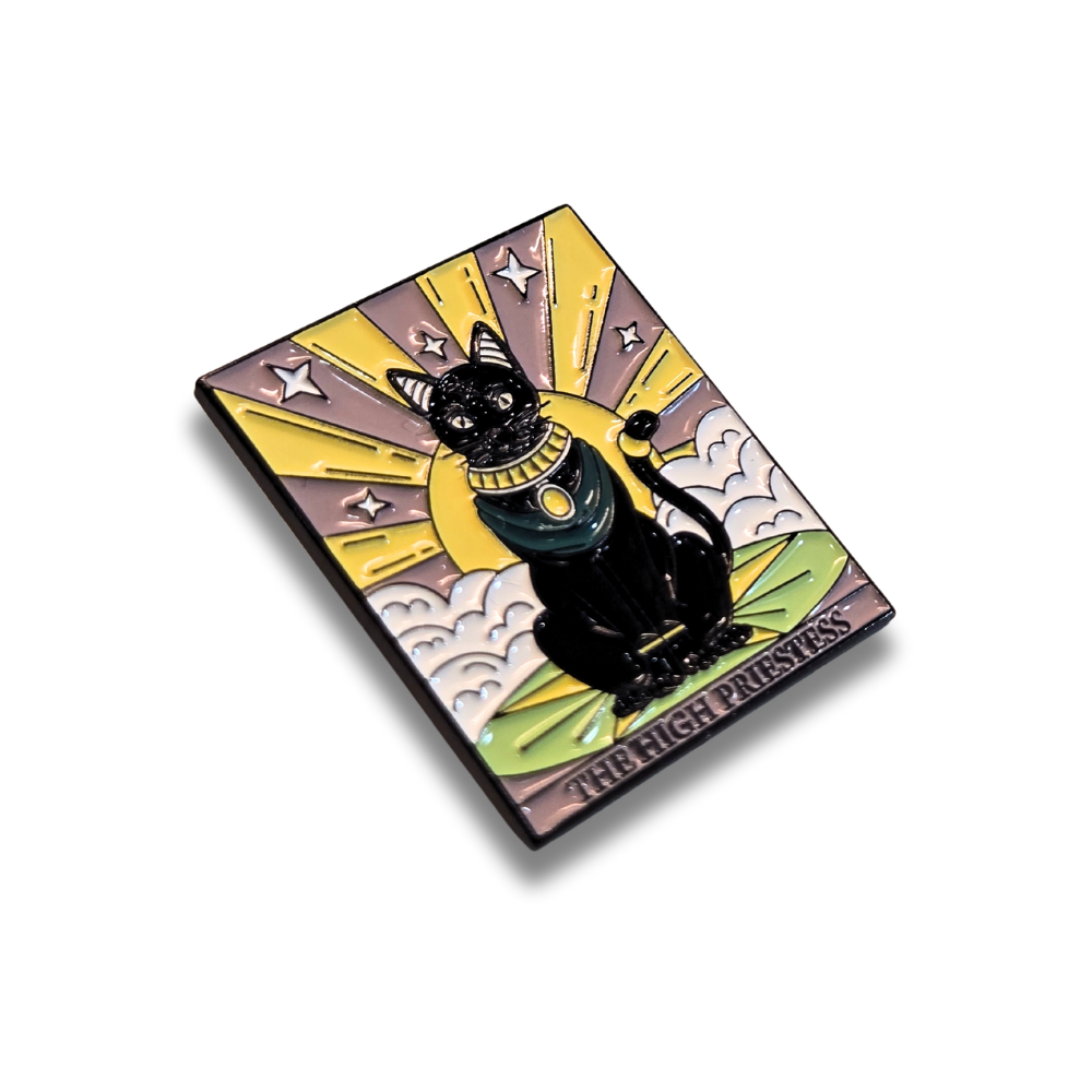 "The High Priestess" Cat Tarot Card | Collectible Pin