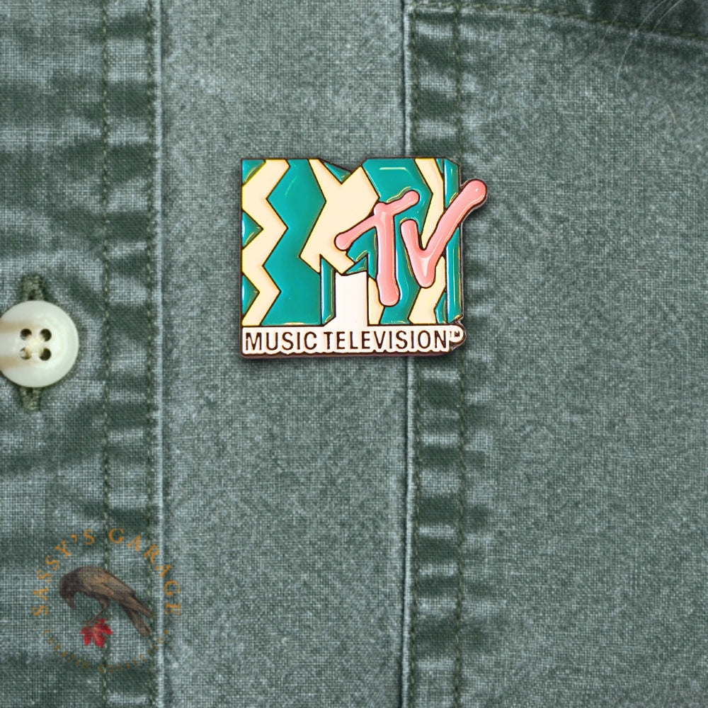 Vintage 80s MTV Logo | Collectible Pin
