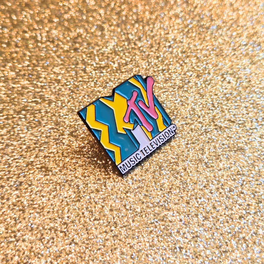 Vintage 80s MTV Logo | Collectible Pin
