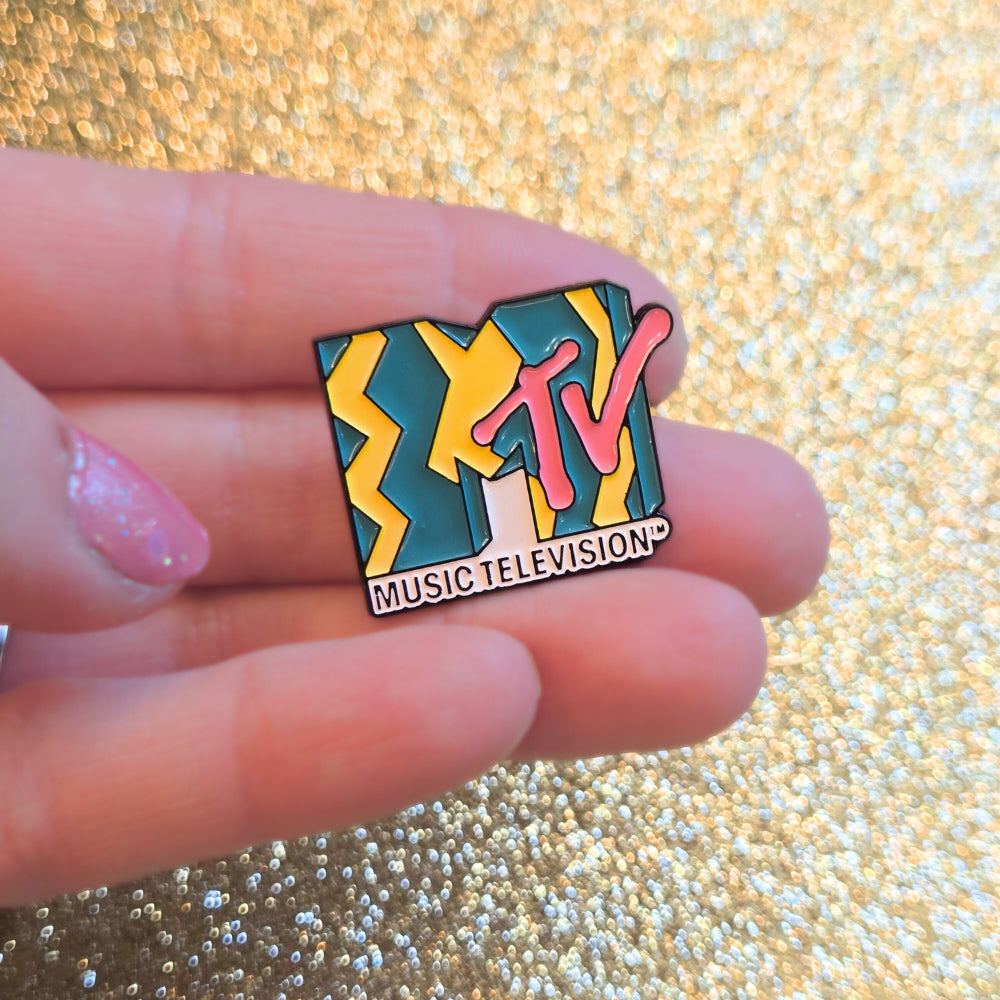 Vintage 80s MTV Logo | Collectible Pin
