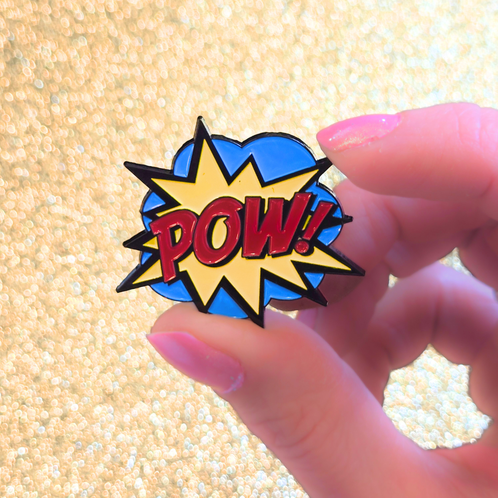 Vintage Comic Book POW! | Collectible Pin