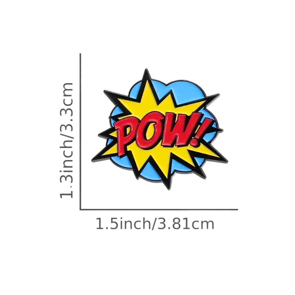 Vintage Comic Book POW! | Collectible Pin