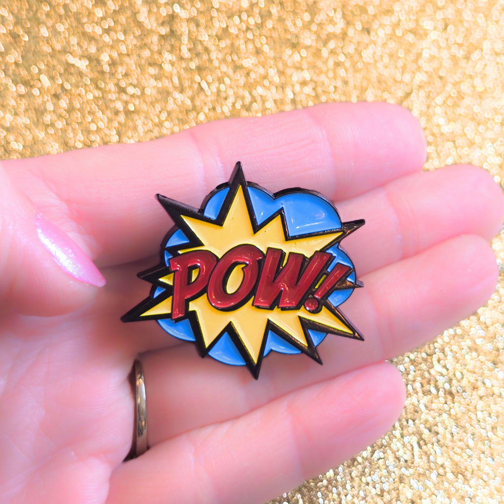 Vintage Comic Book POW! | Collectible Pin