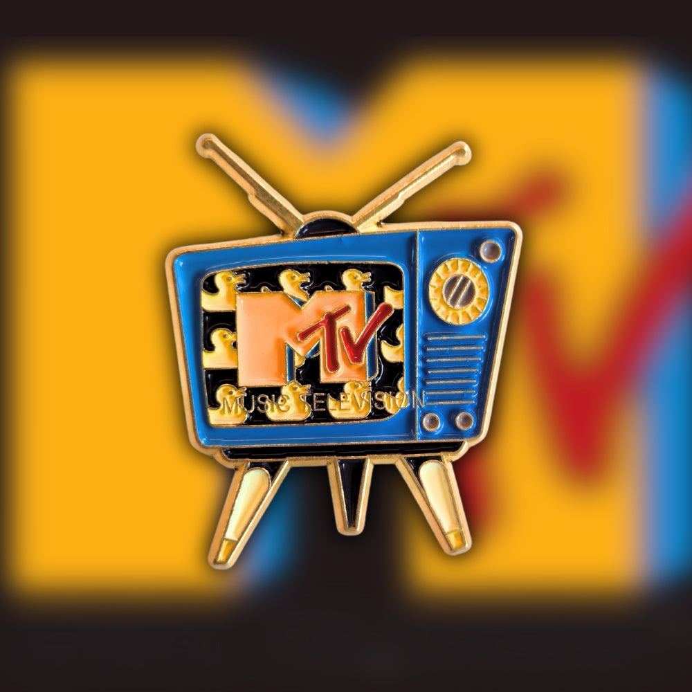 Vintage MTV TV Set | Collectible Pin