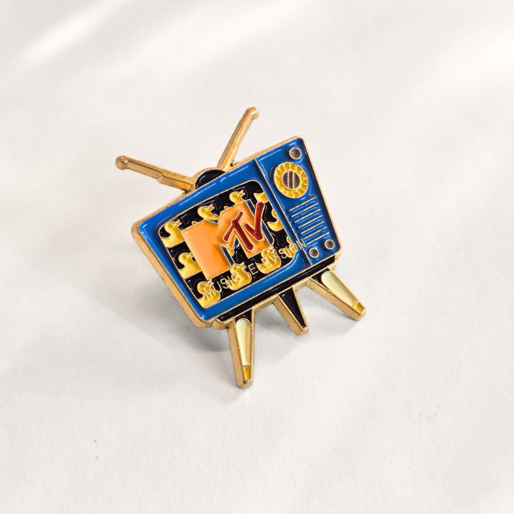 Vintage MTV TV Set | Collectible Pin