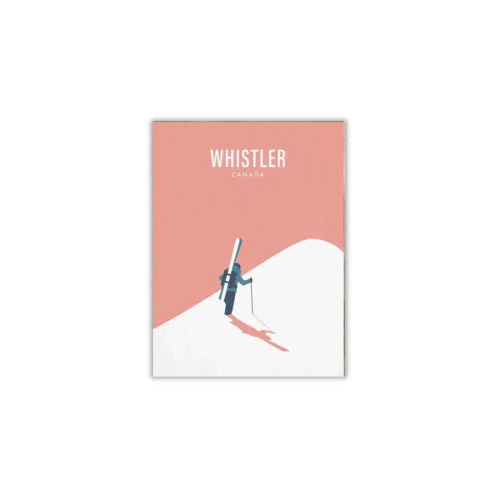 Retro Whistler Ski "Summit" | Canvas Art Print