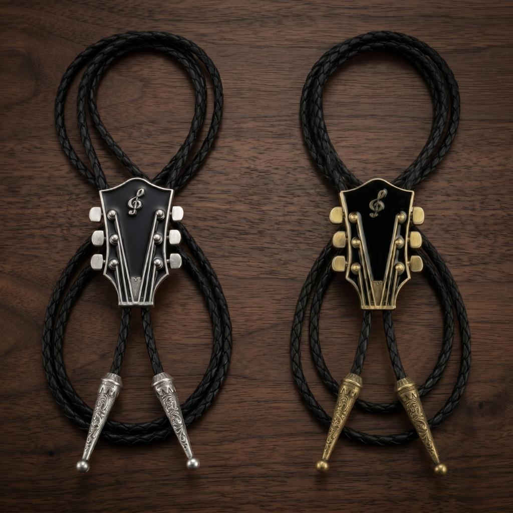 Guitar Headstock Bolo Tie | Necktie