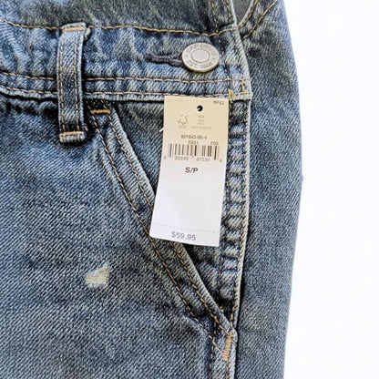 Kids 6-7Y [S] Denim Overall Shorts (Shortalls) | GAP