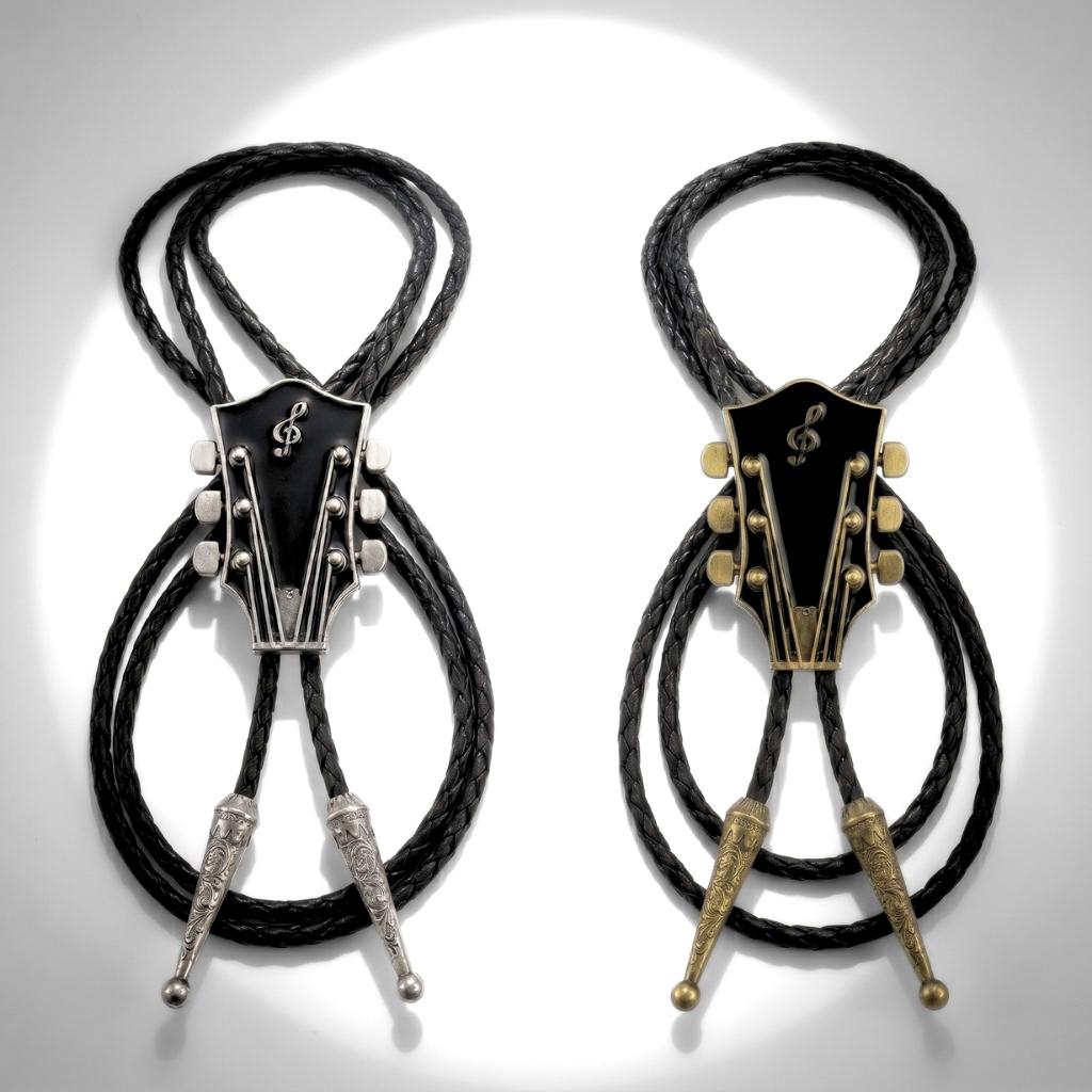 Guitar Headstock Bolo Tie | Necktie
