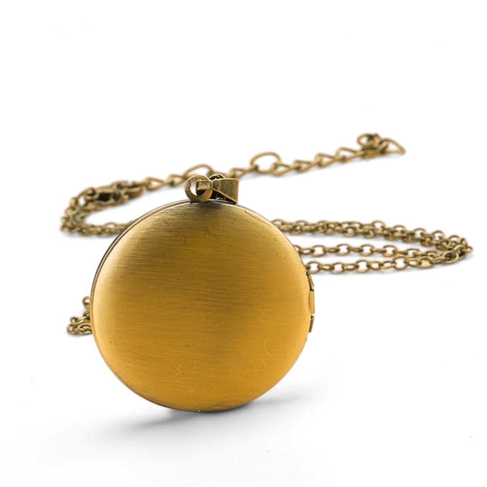 Black Cat Locket Necklace