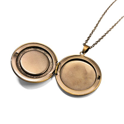 Black Cat Locket Necklace