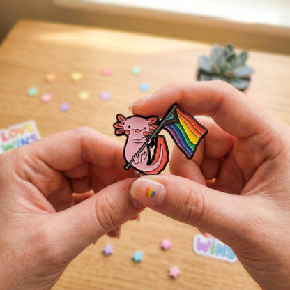 Axolotl On Parade [Pride] | Collectible Pin