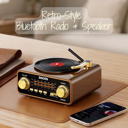 Retro-Style Bluetooth Speaker & Radio