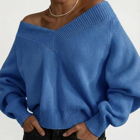 Women's Slouchy V-Neck Sweater