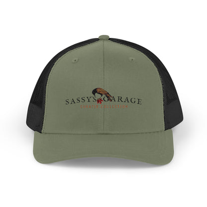Sassy's Garage Snapback Trucker Cap | Casual Style Hat for Everyday Wear, Outdoor Adventures, Fun Fashion Statement